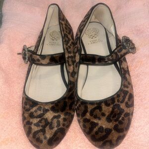 Girls leopard dress shoes
